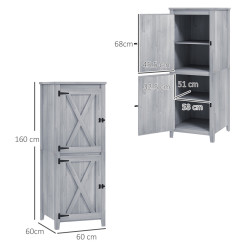 Cадовый шкаф Outsunny 84H-179V00LG (Light Grey) Thumb