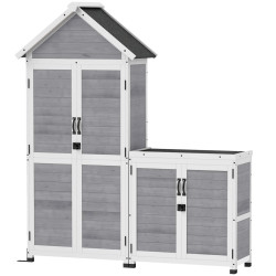 Cадовый шкаф Outsunny 84H-343V00LG (Light Grey) Thumb