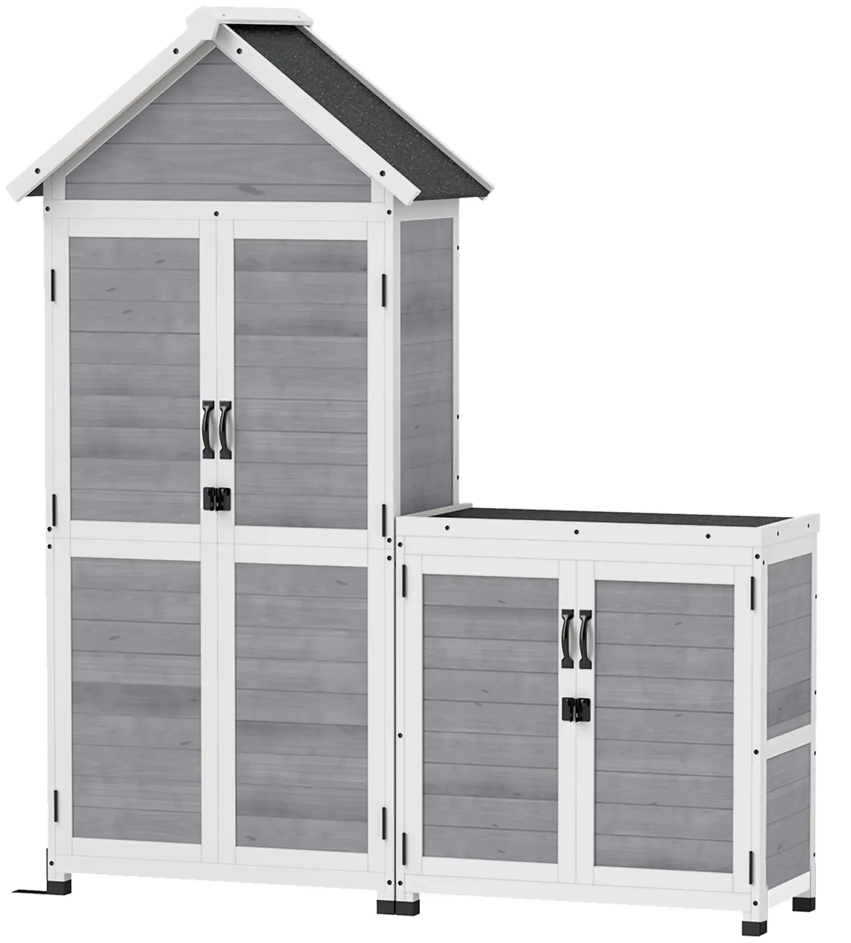 Cадовый шкаф Outsunny 84H-343V00LG (Light Grey) - 2