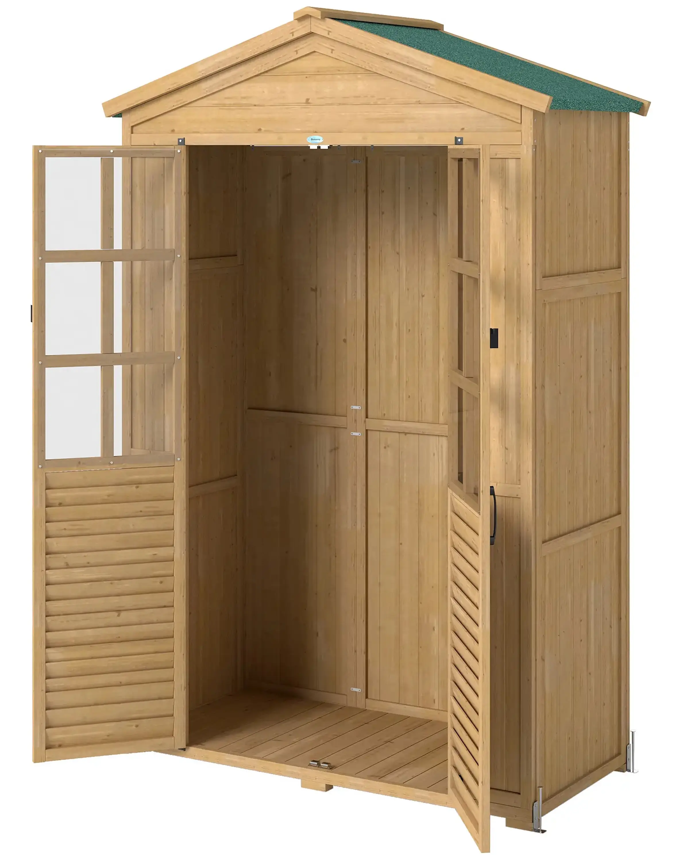 Cадовый шкаф Outsunny 84H-489V00LR (Light Brown) - 3