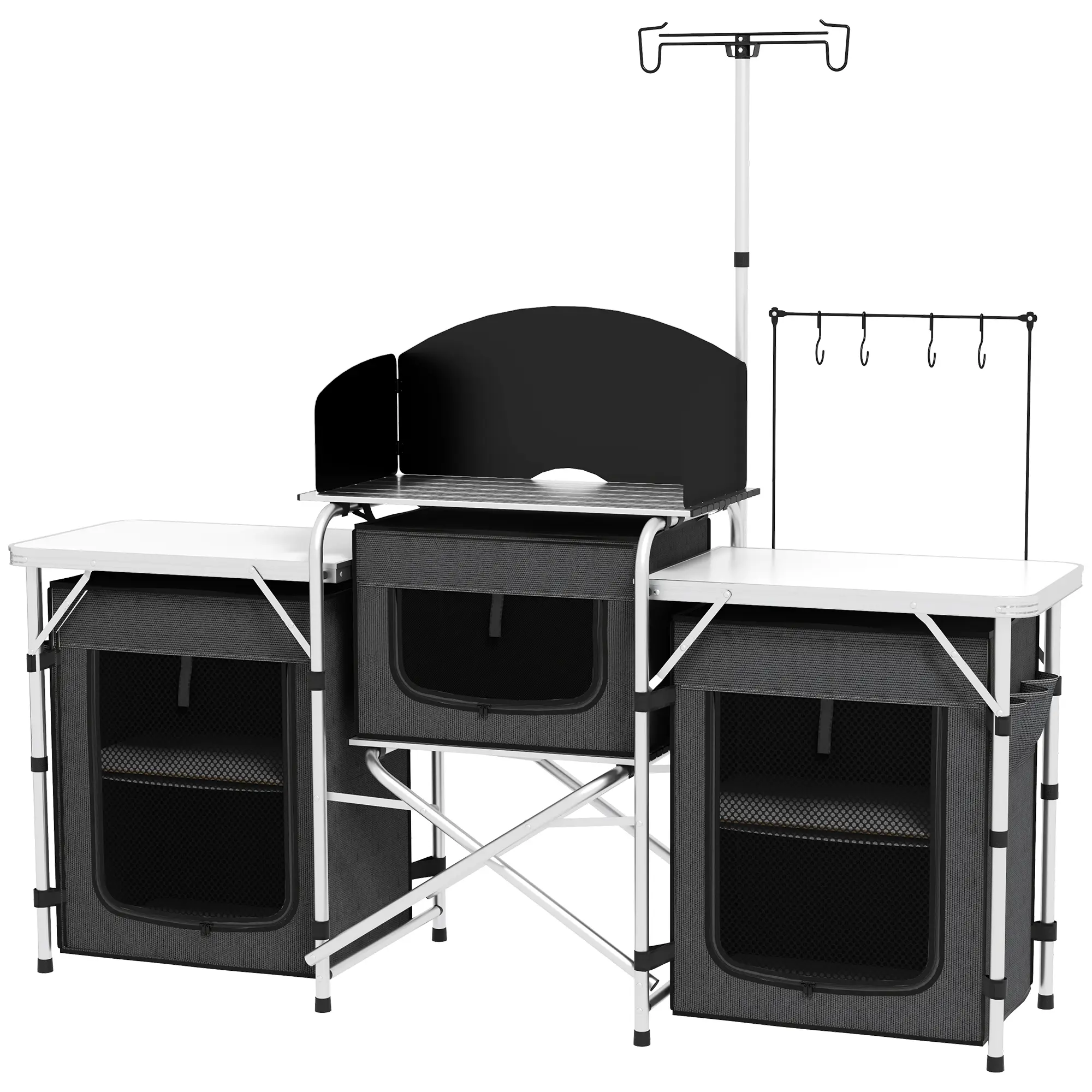 Кемпинговая кухня Outsunny A20-381V00BK (Black) - 3