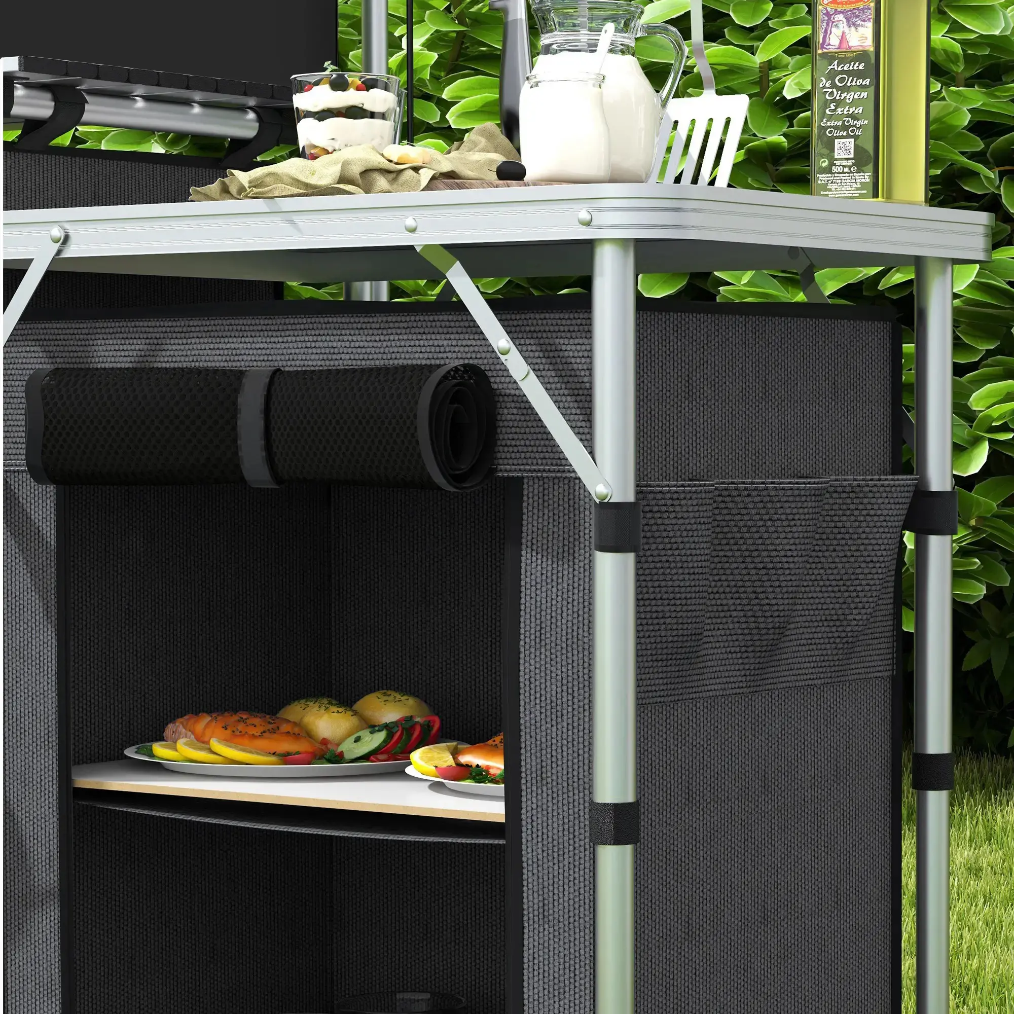 Кемпинговая кухня Outsunny A20-381V00BK (Black) - 7