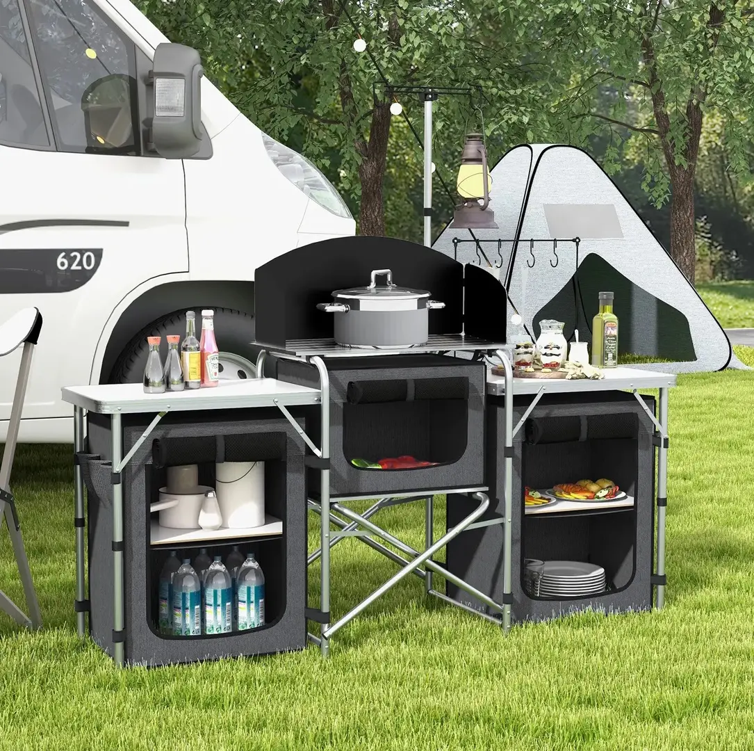 Кемпинговая кухня Outsunny A20-381V00BK (Black)