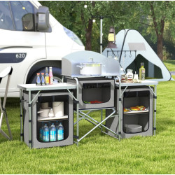 Кемпинговая кухня Outsunny A20-381V00GY (Grey)