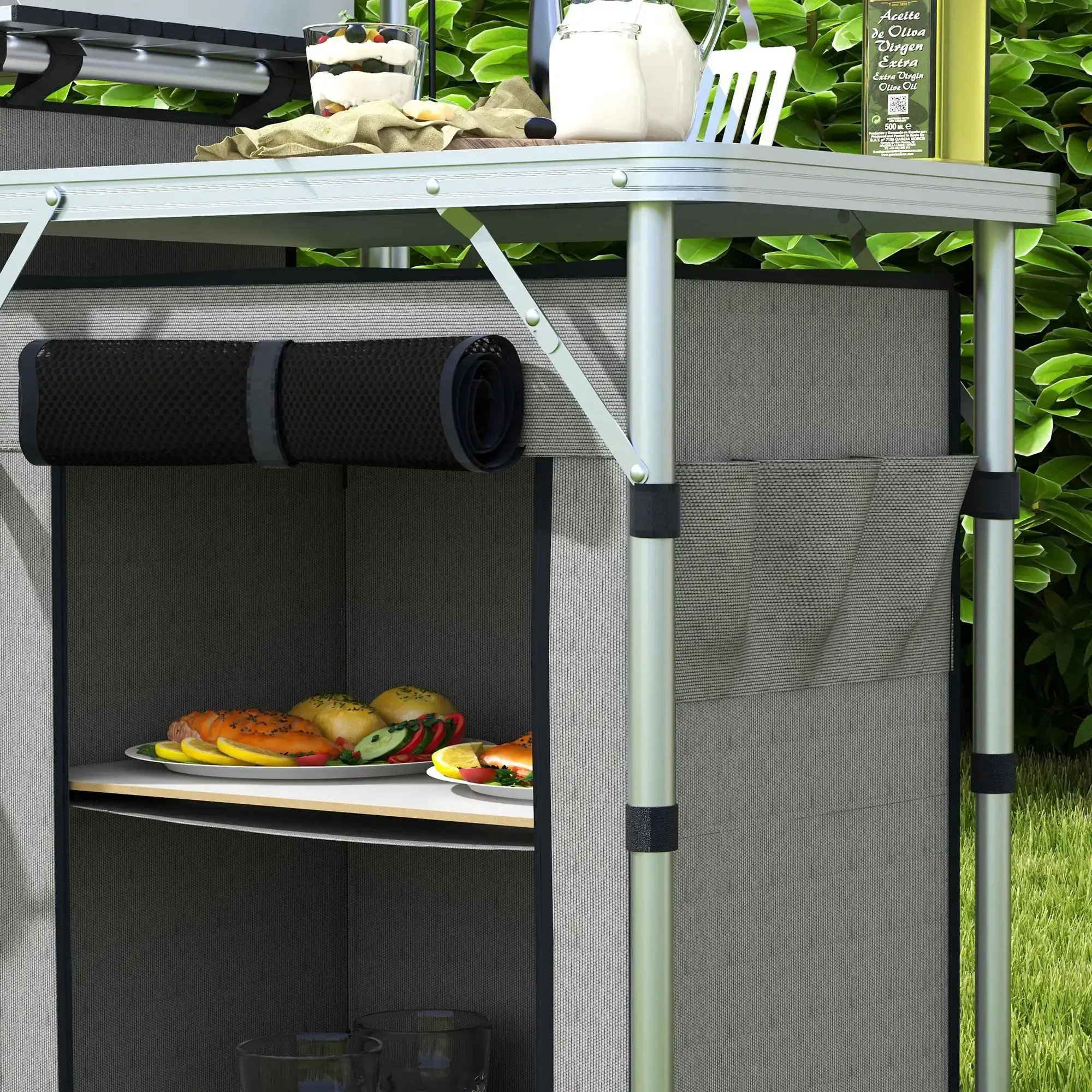 Кемпинговая кухня Outsunny A20-381V00GY (Grey) - 7