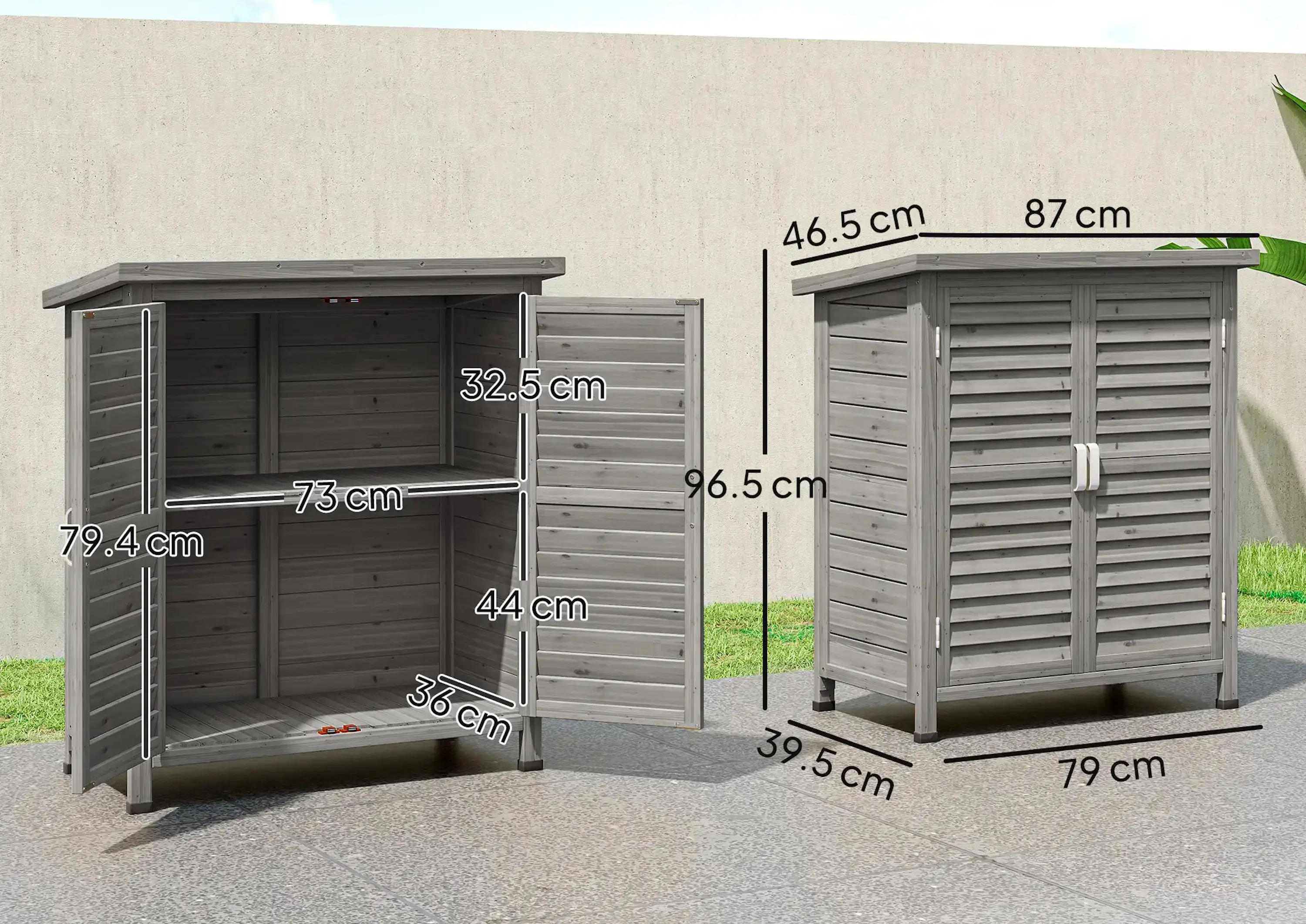 Садовая тумба Outsunny 845-248GY (Grey) - 6