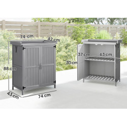 Садовая тумба Outsunny 84H-159V00GY (Grey) Thumb