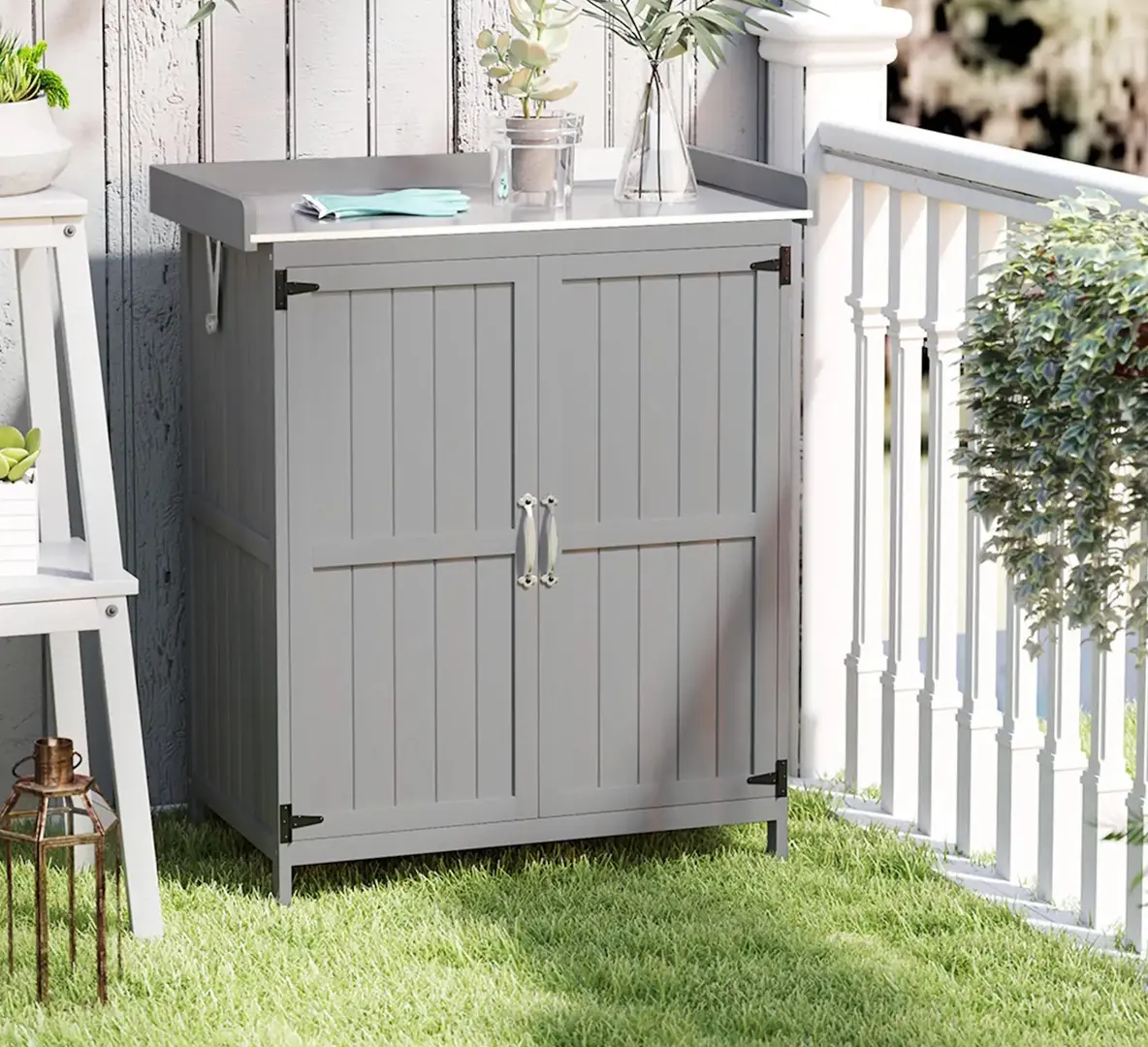 Садовая тумба Outsunny 84H-159V00GY (Grey)