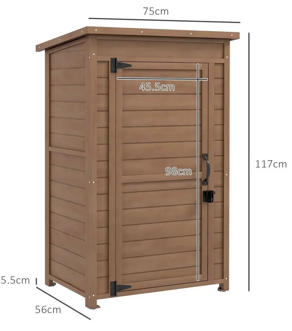 Садовый шкаф Outsunny 84G-415V00BN (Brown)