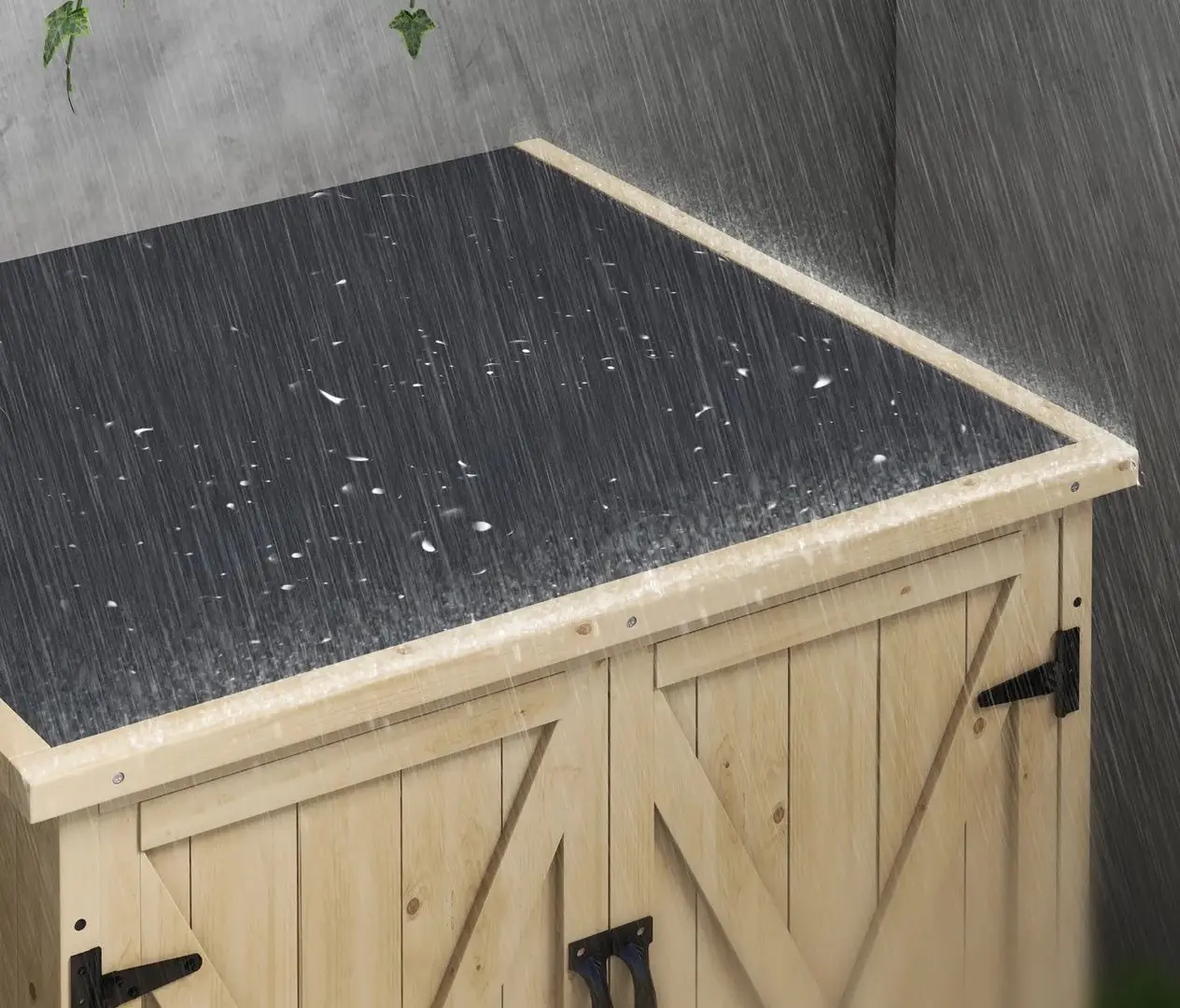 Dulap de gradina Outsunny 84G-416V00ND (Natural)