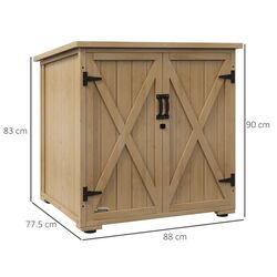 Dulap de gradina Outsunny 84G-416V00ND (Natural) Thumb