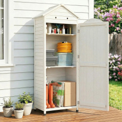 Dulap de gradina Outsunny 84H-602V00WT (White)