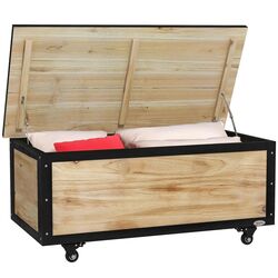 Садовый сундук Outsunny 322V00ND (Natural Wood/Black) Thumb