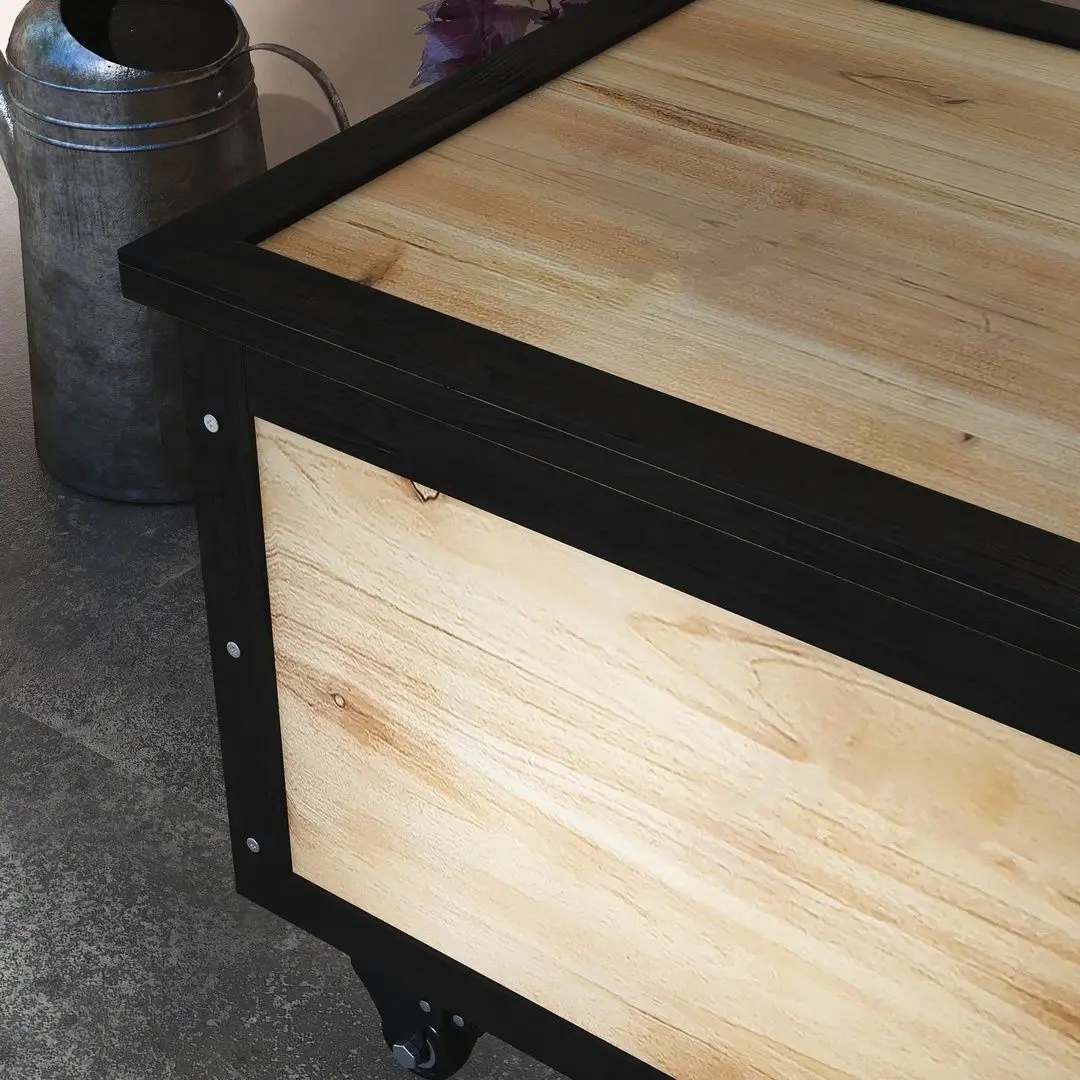 Садовый сундук Outsunny 322V00ND (Natural Wood/Black)