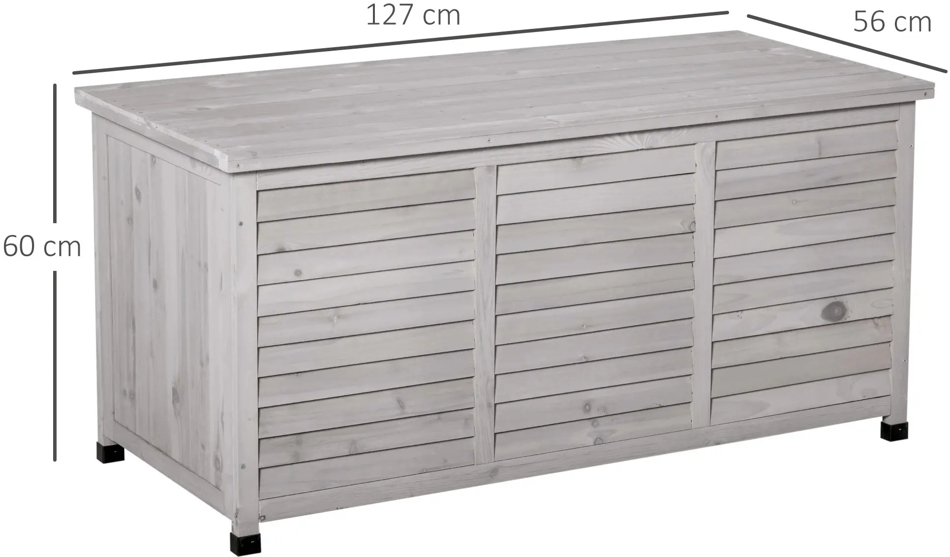 Садовый сундук Outsunny 84B-458GY (Grey) - 8