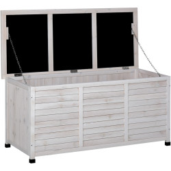 Садовый сундук Outsunny 84B-458WT (White) Thumb
