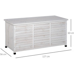 Садовый сундук Outsunny 84B-458WT (White) Thumb