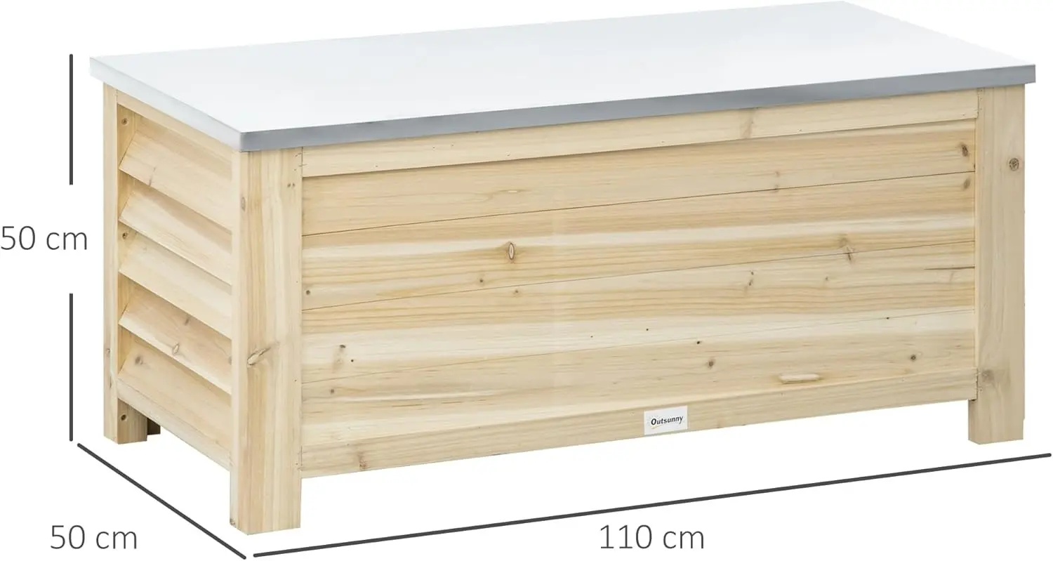 Lada depozitare de gradina Outsunny 84G-110V00ND (Natural) - 5