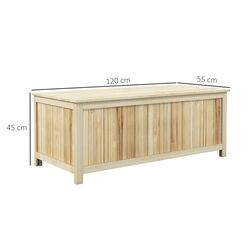 Lada depozitare de gradina Outsunny 84G-185V00ND (Wood) Thumb