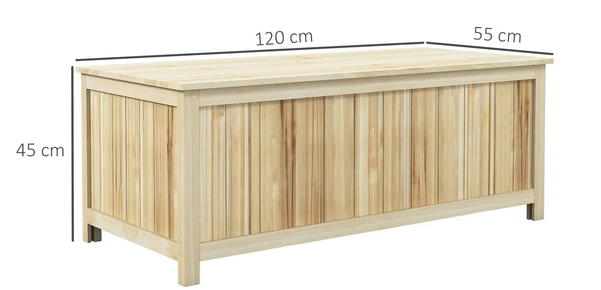 Lada depozitare de gradina Outsunny 84G-185V00ND (Wood)