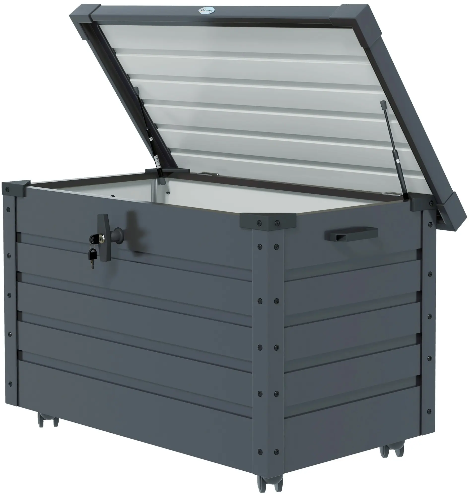 Lada depozitare de gradina Outsunny 84G-187V00CG (Grey) - 2