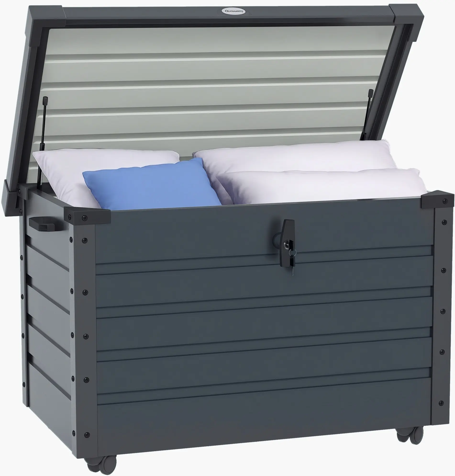 Lada depozitare de gradina Outsunny 84G-187V00CG (Grey) - 3