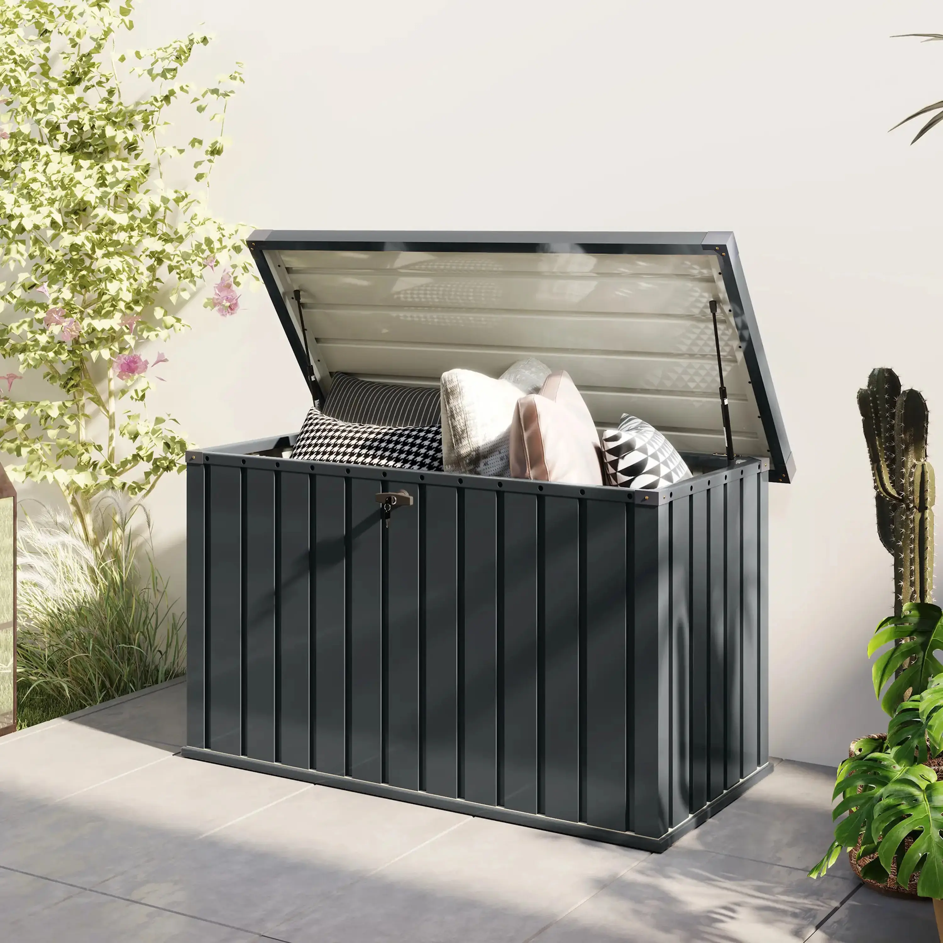 Садовый сундук Outsunny 84G-479V00CG (Dark Grey) - 4