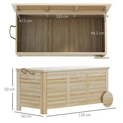 Lada depozitare de gradina Outsunny 84G-717V00ND (Natural) Thumb