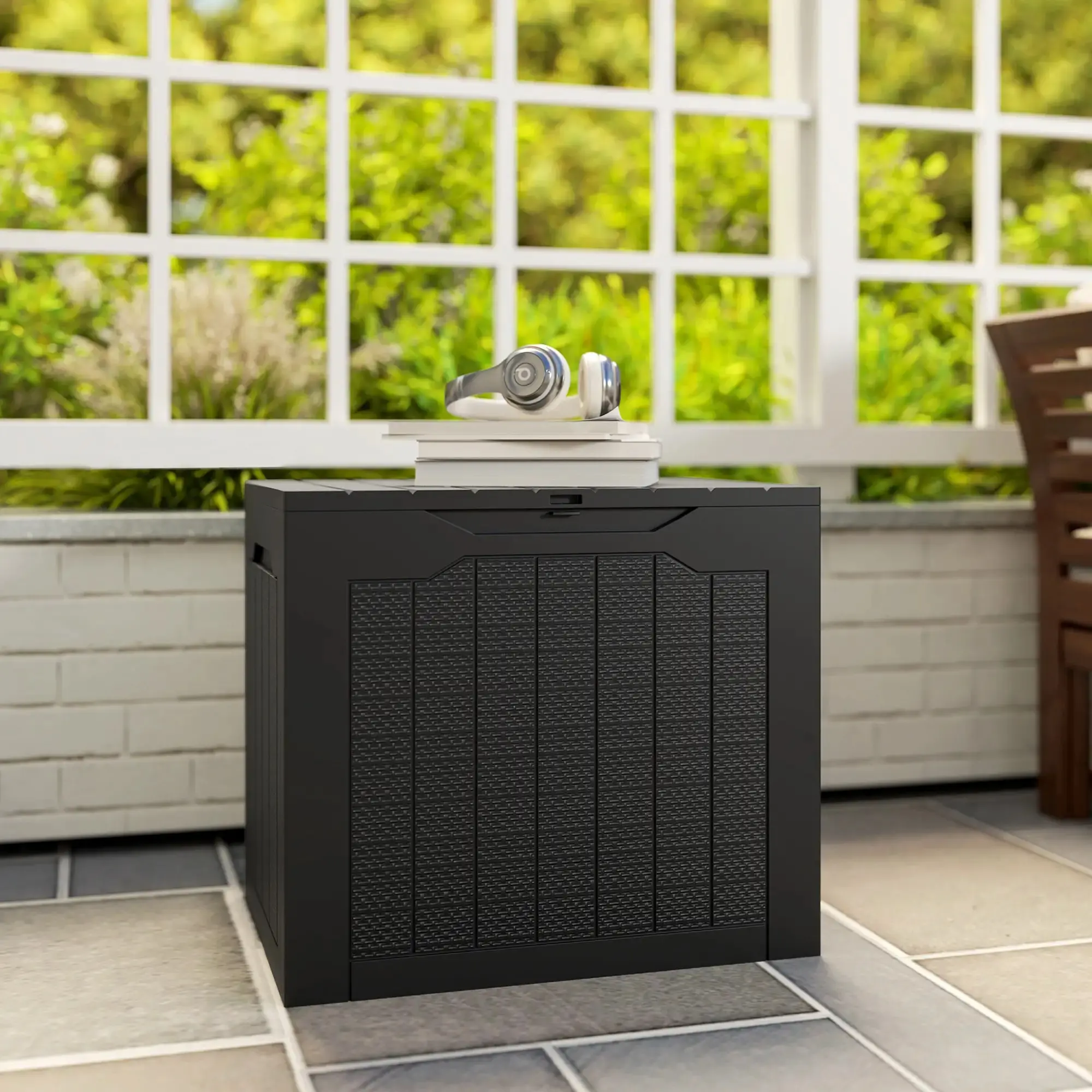 Садовый сундук Outsunny 84G-791V00BK (Black) - 7