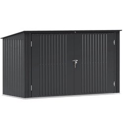 Dulap pentru containere de gunoi Outsunny 84H-206V00CG (Grey) Thumb