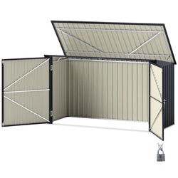 Dulap pentru containere de gunoi Outsunny 84H-206V00CG (Grey) Thumb