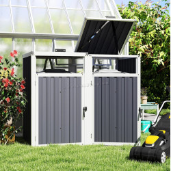 Dulap pentru pubele Outsunny 84H-271V01CG (Dark Grey)