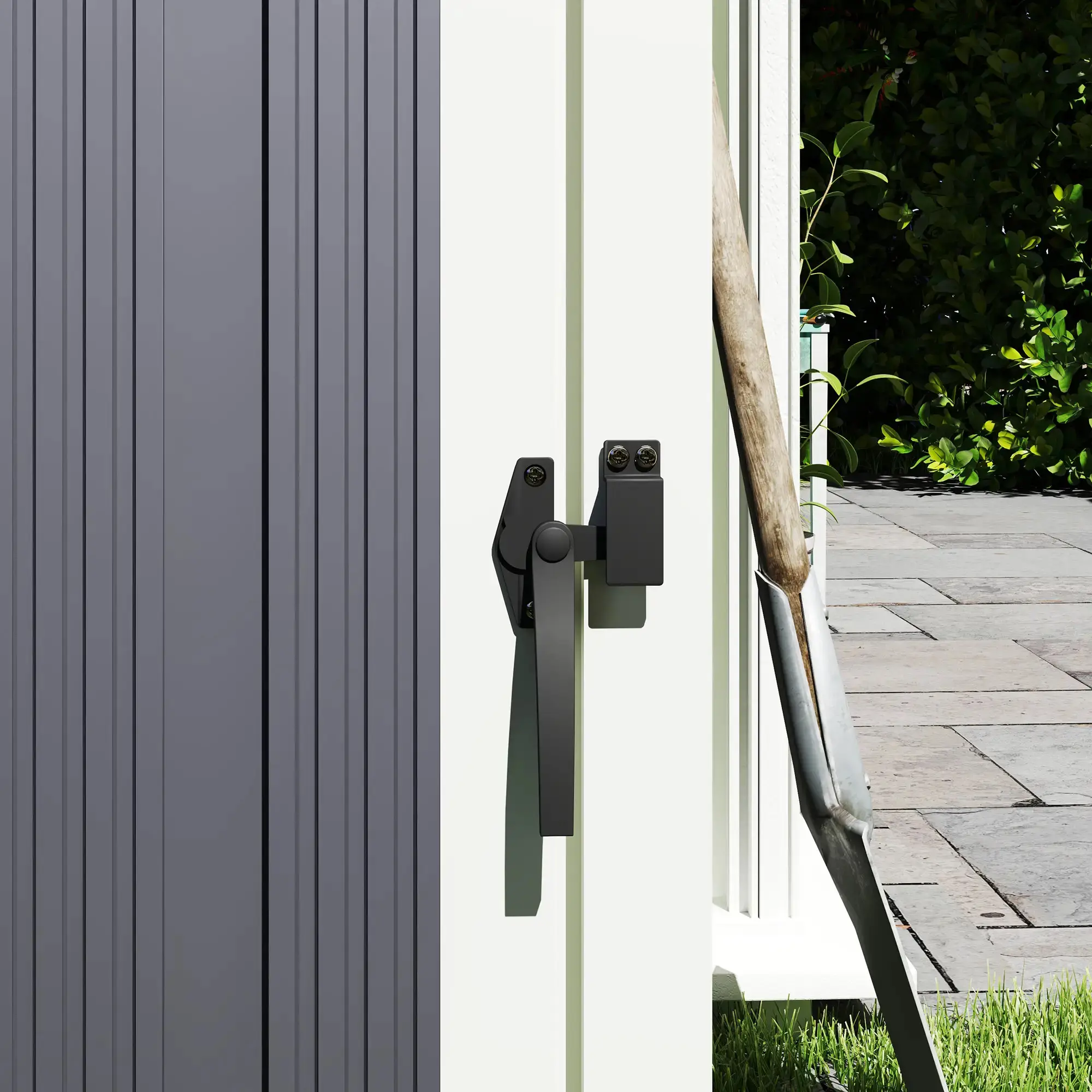 Dulap pentru pubele Outsunny 84H-271V01CG (Dark Grey) - 5