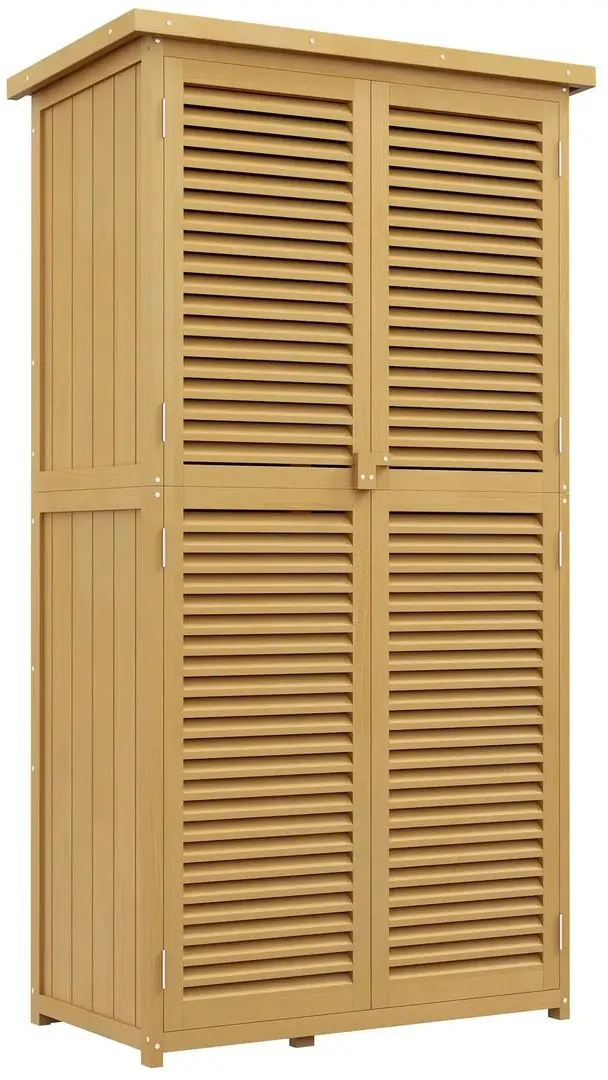 Шкаф садовый Outsunny 845-215V01YL (Yellow)