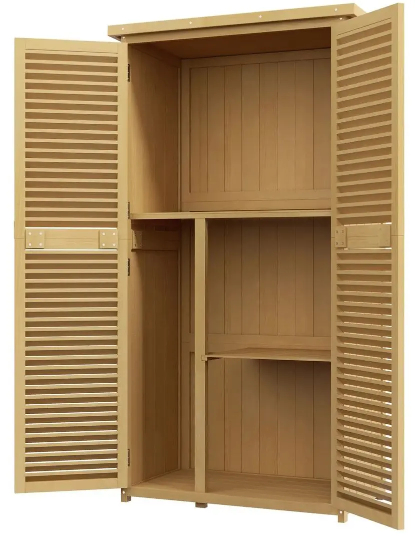 Шкаф садовый Outsunny 845-215V01YL (Yellow)