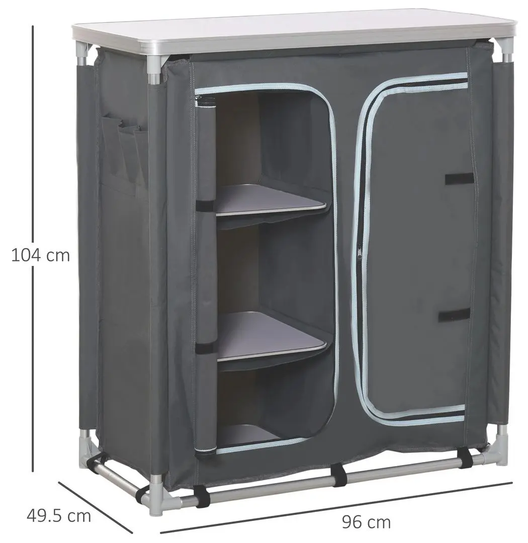 Складной шкаф Outsunny A20-159 (Grey)