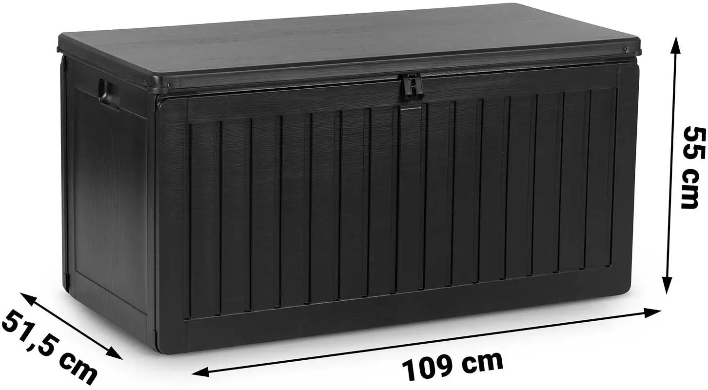 Ladă depozitare de grădină Plonos 480000 (Black)