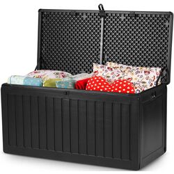 Ladă depozitare de grădină Plonos 480000 (Black) Thumb