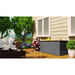 Lada depozitare de gradina Plonos 480101 (Black/Grey)