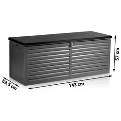 Садовый сундук Plonos 480101 (Black/Grey) Thumb