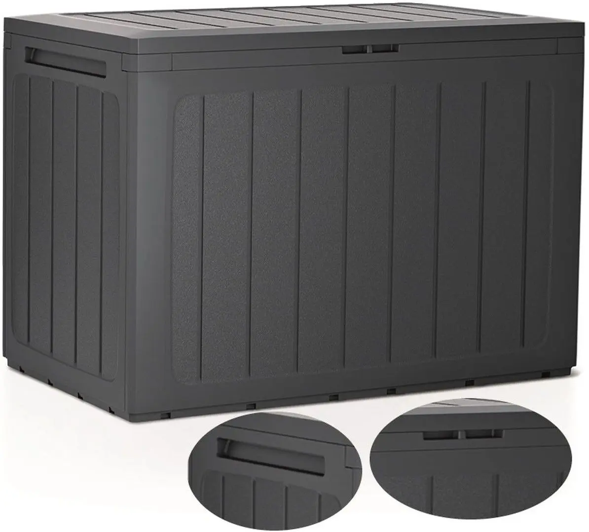 Ladă depozitare de grădină Prosperplast 268033 190L (Anthracite)