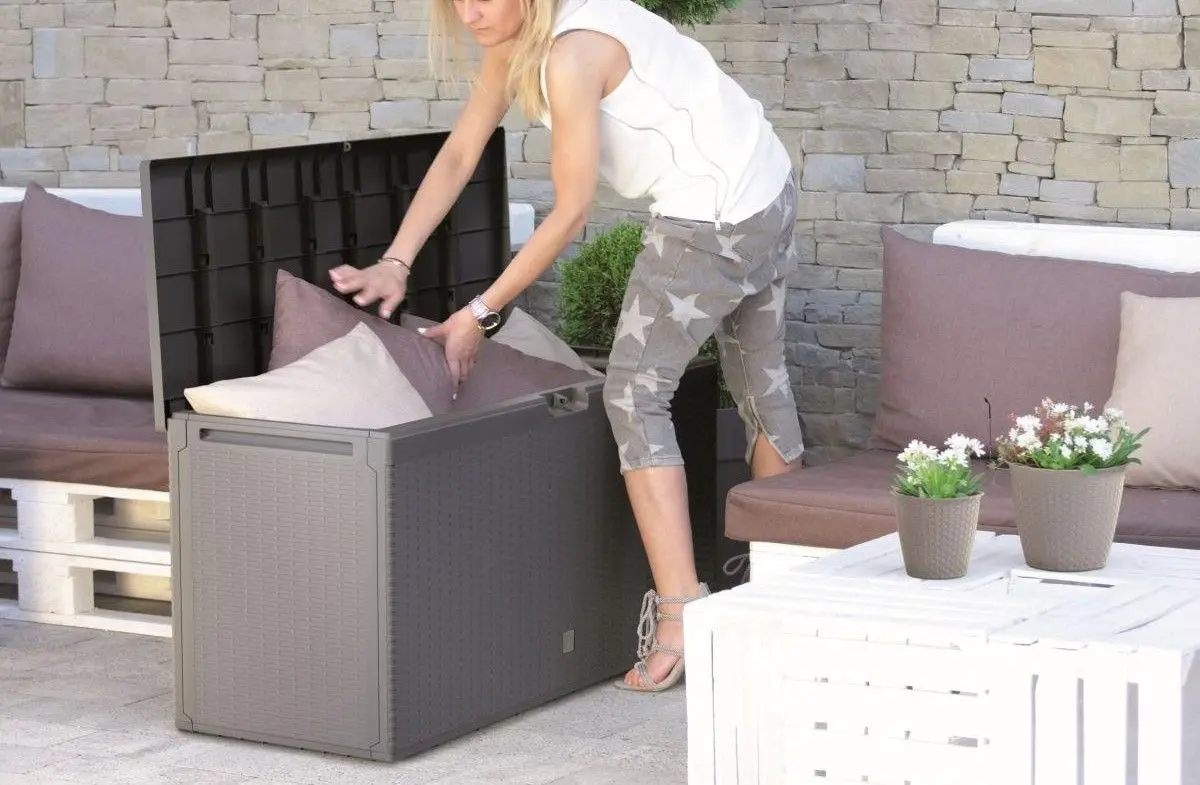 Ladă depozitare de grădină Prosperplast 7098432 310L (Anthracite)