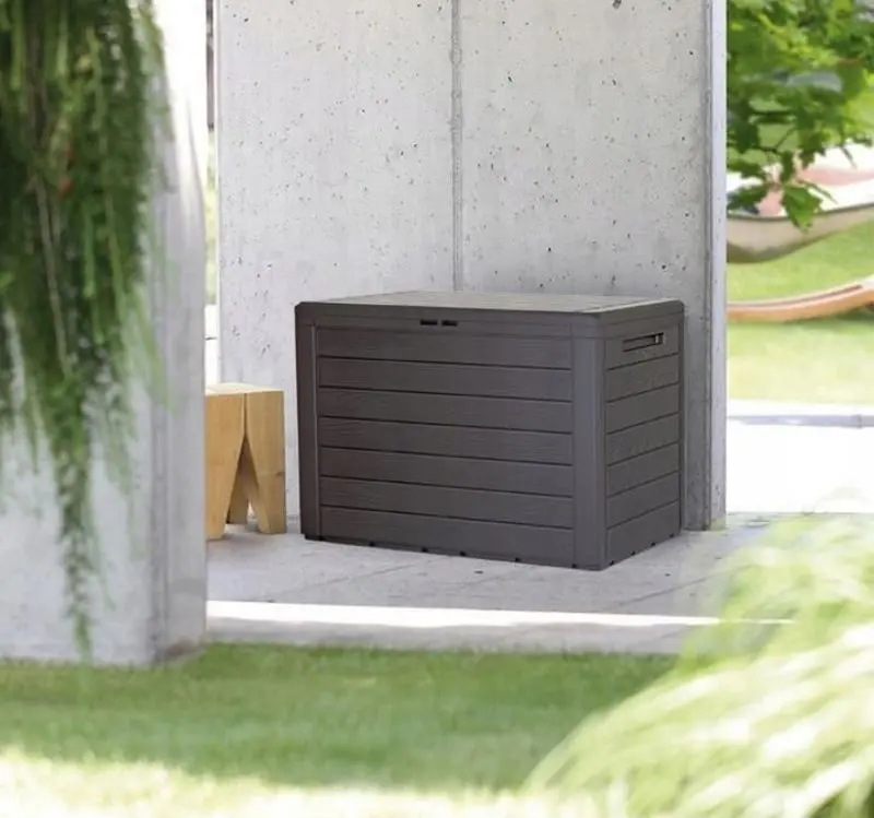 Lada depozitare de gradina Prosperplast Woodebox MBWL280-440U (Dark Brown) - 3