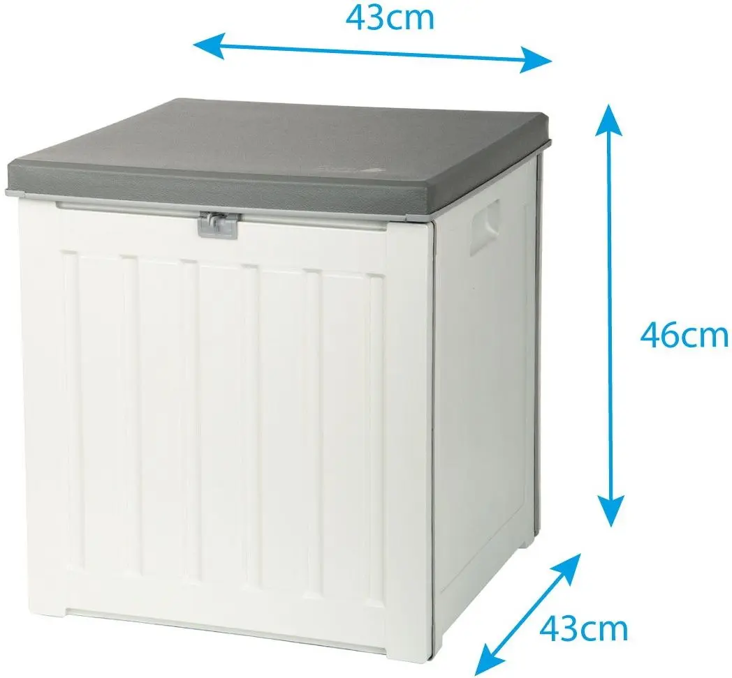 Lada depozitare de gradina Saska Garden 1029610 (White/Gray) - 7