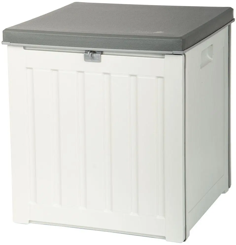 Lada depozitare de gradina Saska Garden 1029610 (White/Gray)