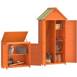 Set dulap + tumba VidaXL 172249 (Light Brown) Thumb