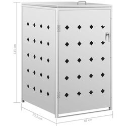 Dulap pentru container de gunoi VidaXL 145379 (Silver) Thumb