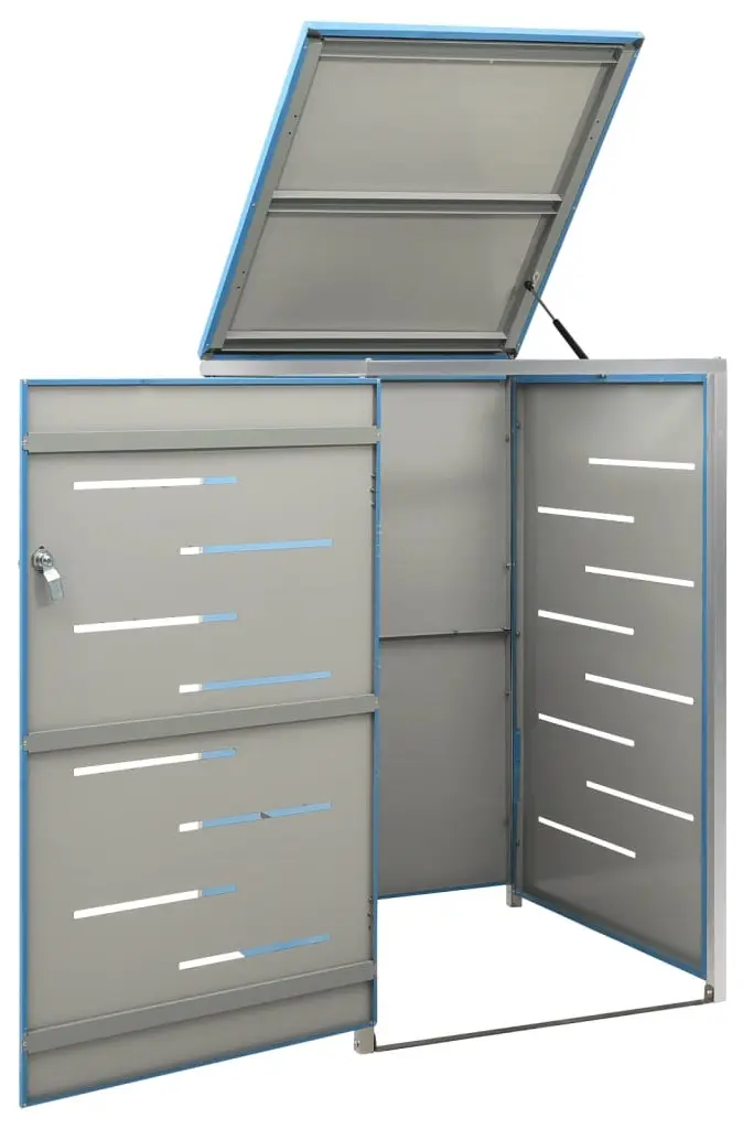 Шкаф для мусорного контейнера VidaXL 149566 (Blue) - 2
