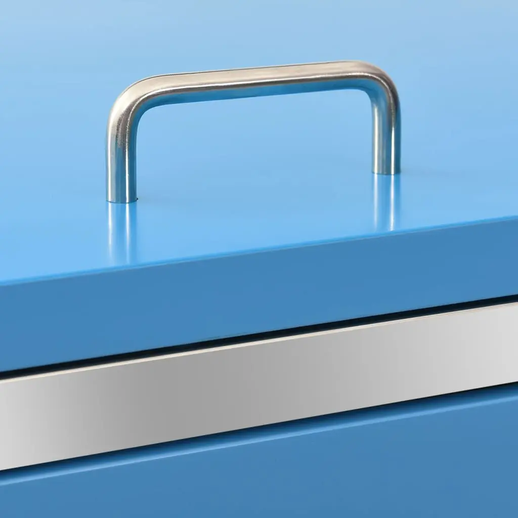 Шкаф для мусорного контейнера VidaXL 149566 (Blue) - 9