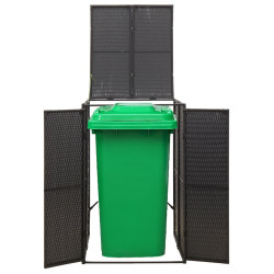 Шкаф для мусорного контейнера VidaXL 319860 (Black) Thumb